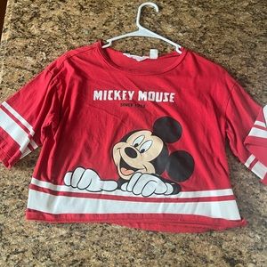 mickey mouse crop top